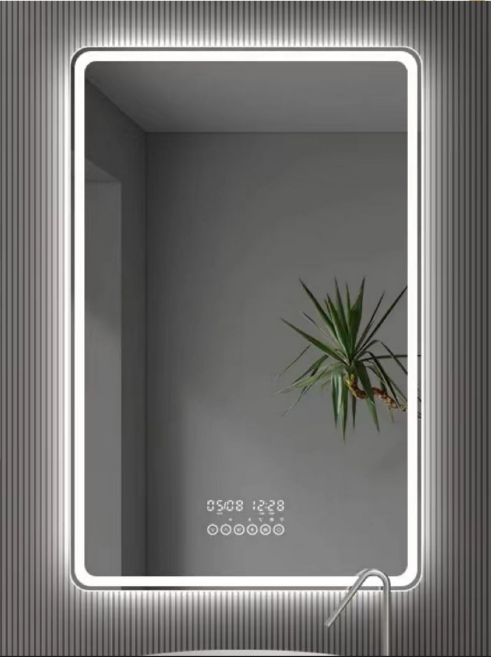 Led Mirror Rectangle Front Light
