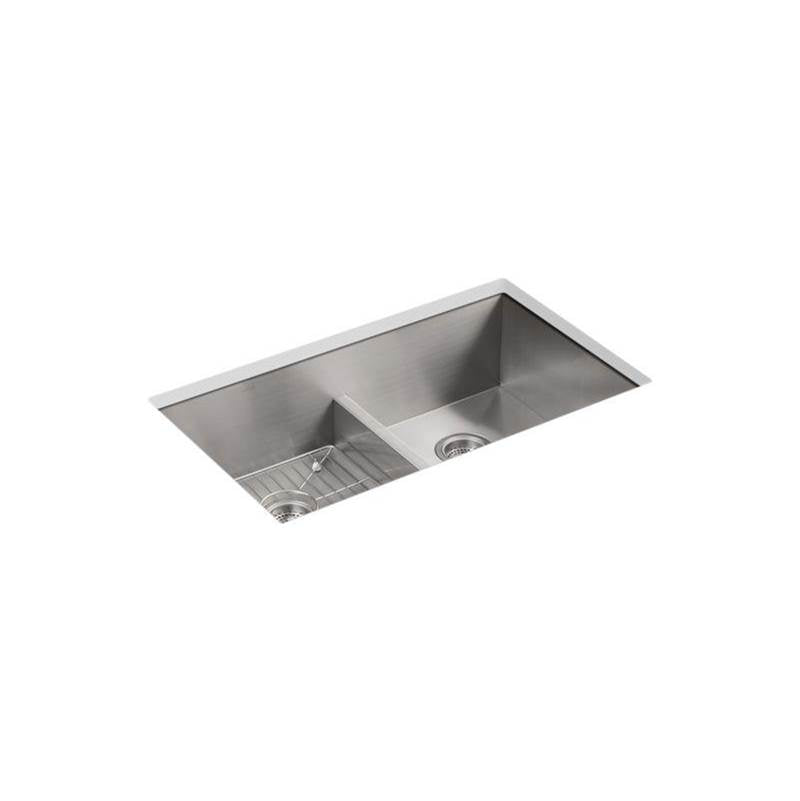 Kohler Vault™ Smart Divide® 33'' top-/undermount double-bowl kitchen sink