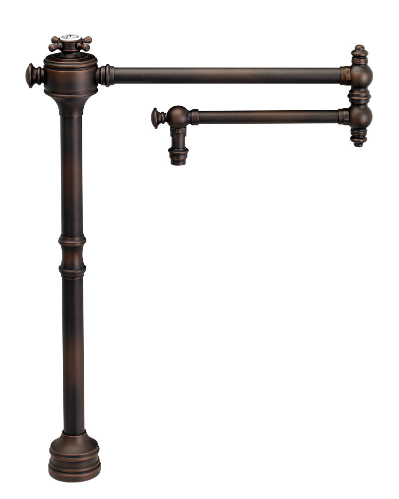 Waterstone Traditional Counter Mounted Potfiller - Cross Handle