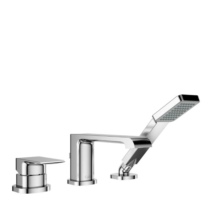 Kalia Sobrio 3-piece Deckmount Tub Filler With Handshower