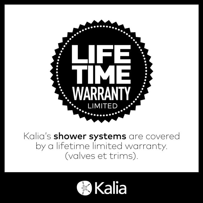 Kalia 3-way Thermostatic 1/2'' Valve With Diverter And Push Buttons Square Decorative Trim