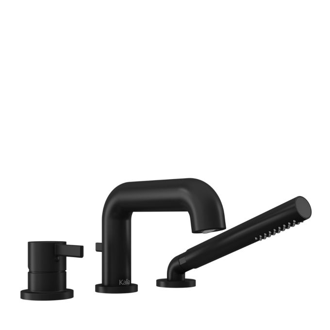 Kalia Basico 3-piece Deckmount Tub Filler With Handshower