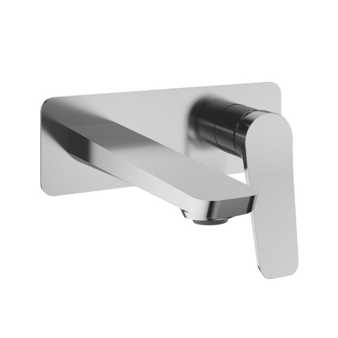 Kalia Moroka Wall-mount Lavatory Faucet With Push Drain And Overflow