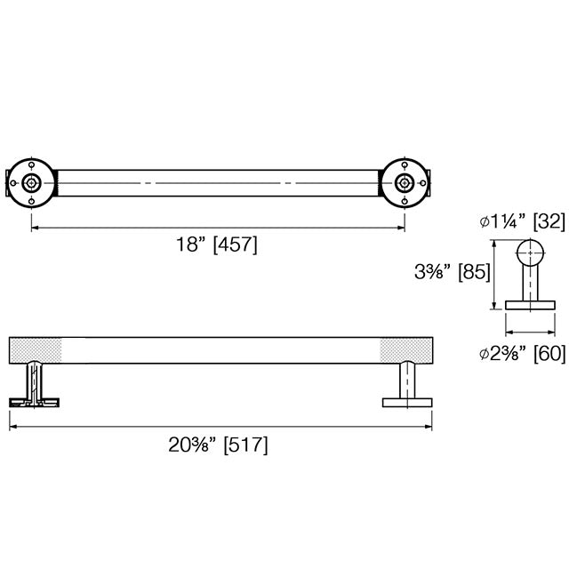 Safety Knurled Grab Bar