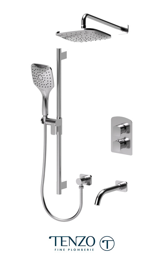 Tenzo Delano Extenza Kit 3 Functions Thermo Finish Shower System