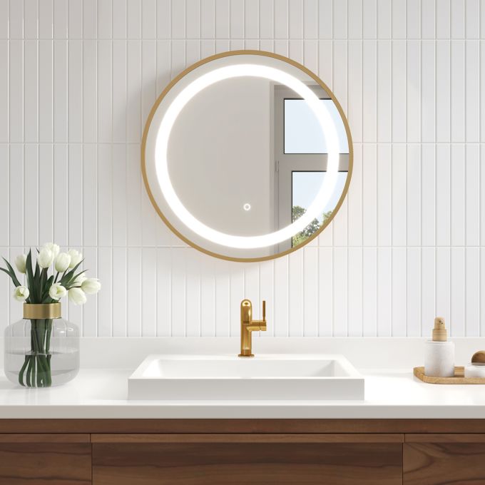 Kalia Preciso Single Hole Lavatory Faucet With Push Drain And Overflow - Brushed Gold