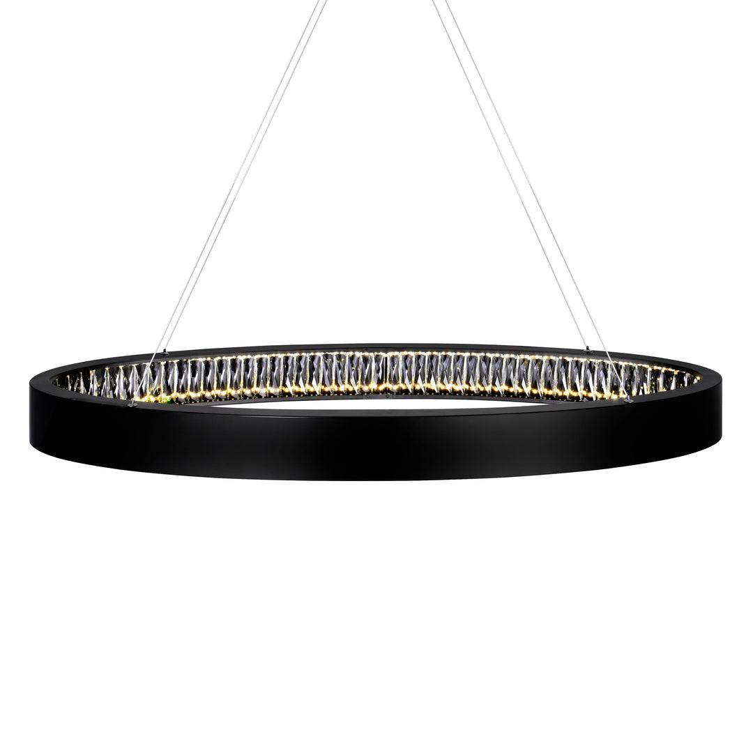 ROSALINA LED CHANDELIER WITH MATTE BLACK FINISH