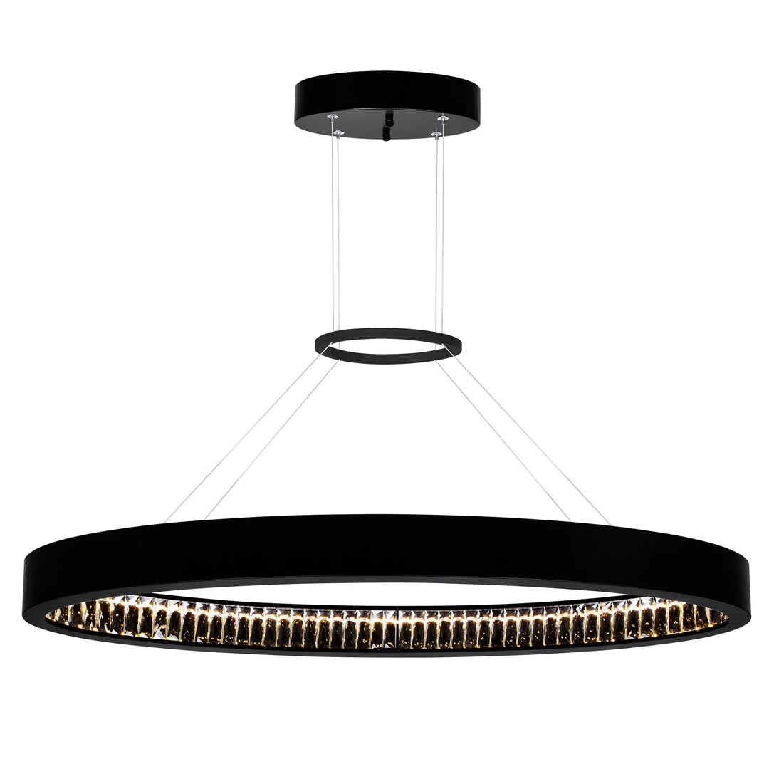 ROSALINA LED CHANDELIER WITH MATTE BLACK FINISH