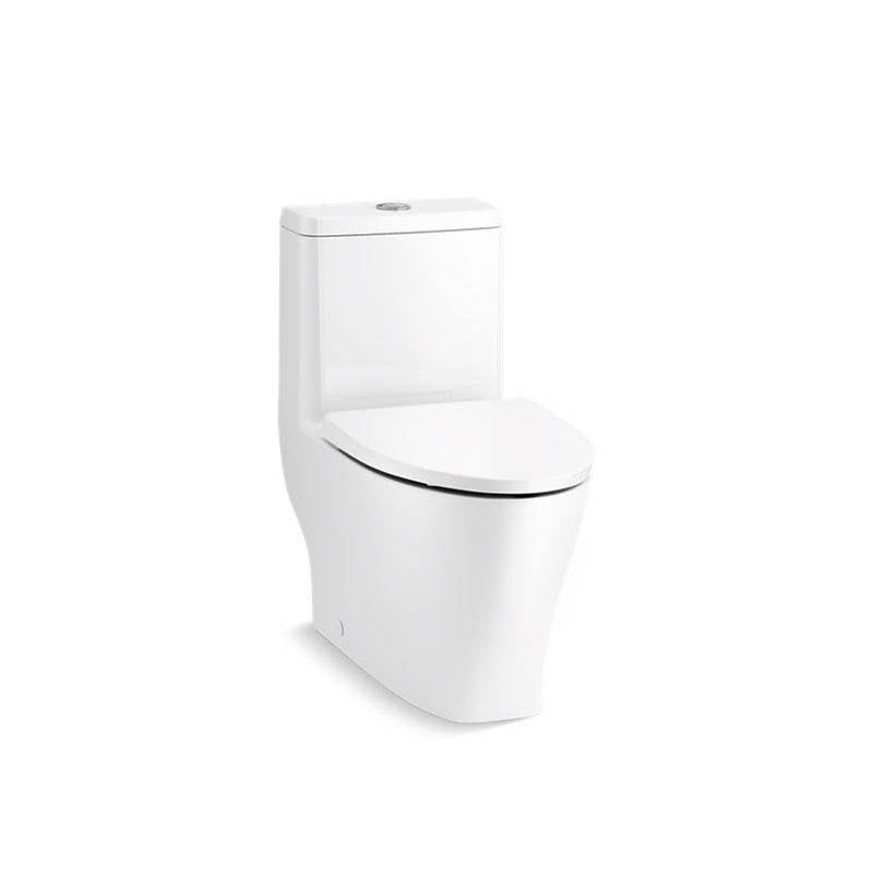 Kohler Reach® Curv One-piece compact elongated dual-flush toilet with skirted trapway