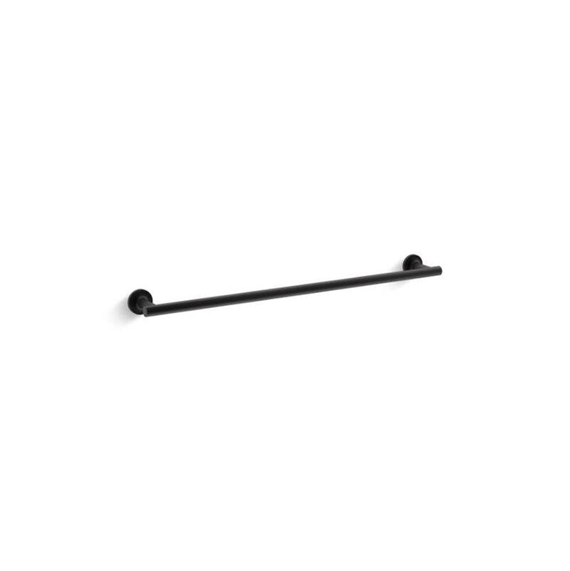 Purist 24'' towel bar Matte Black Finish