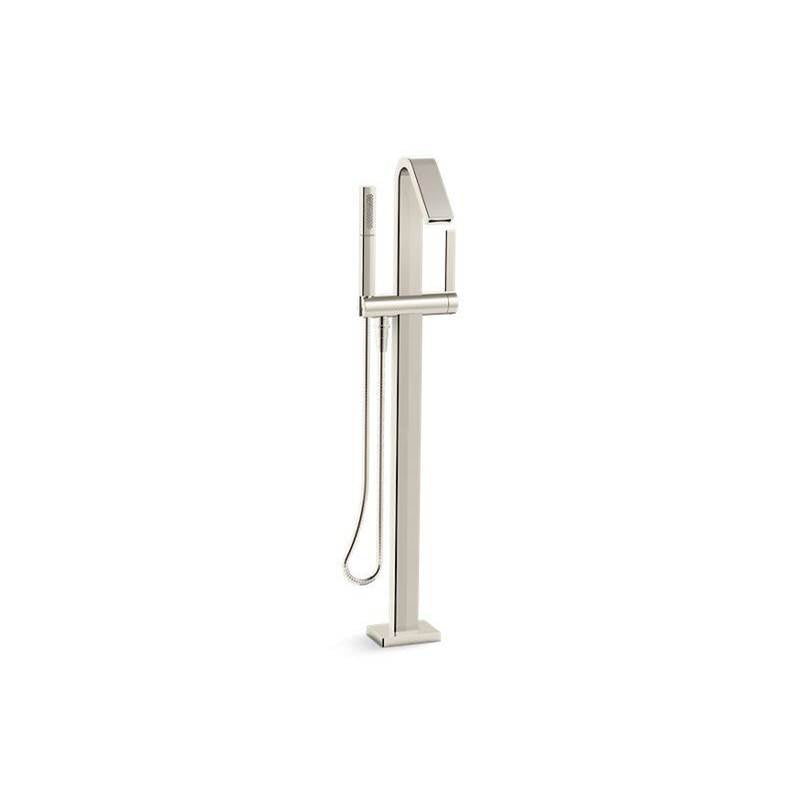 KOHLER Loure floor-mount bath filler trim with handshower