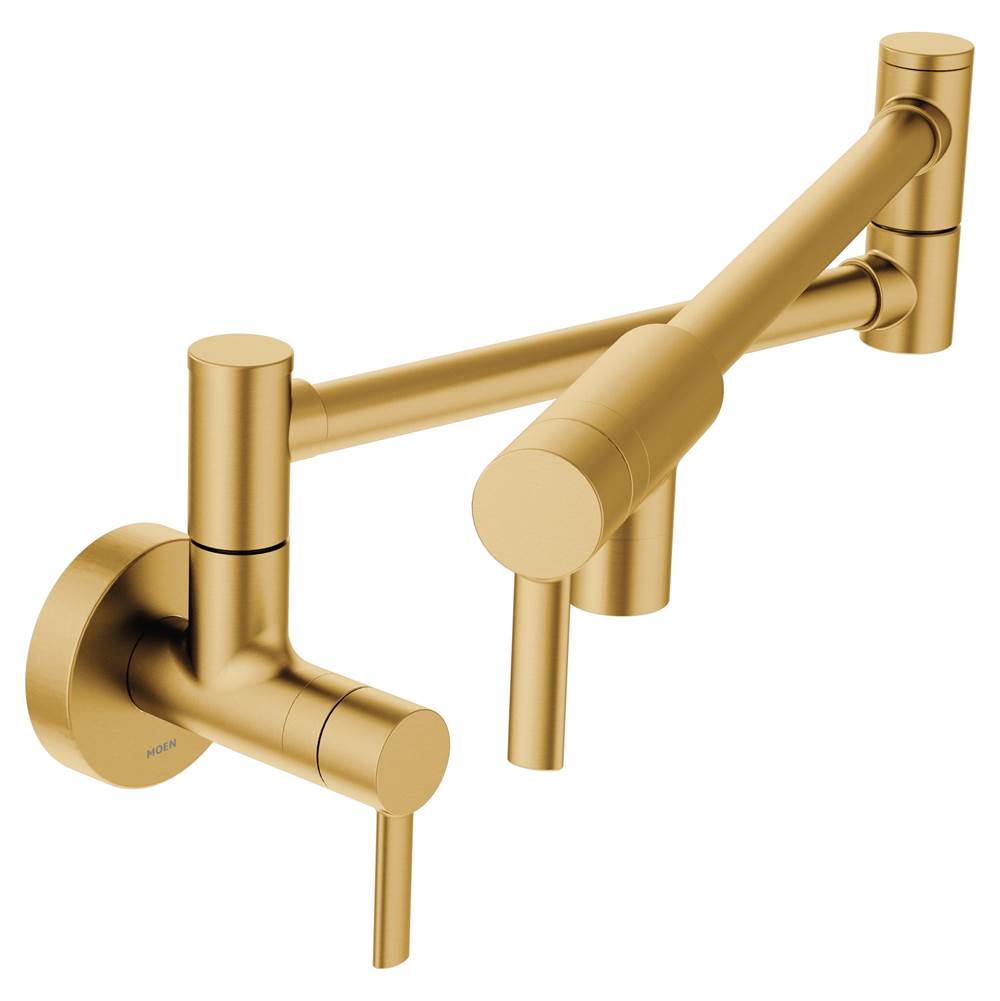 Moen Canada Modern Pot Filler Spot Resist Stainless Two-Handle Kitchen Faucet