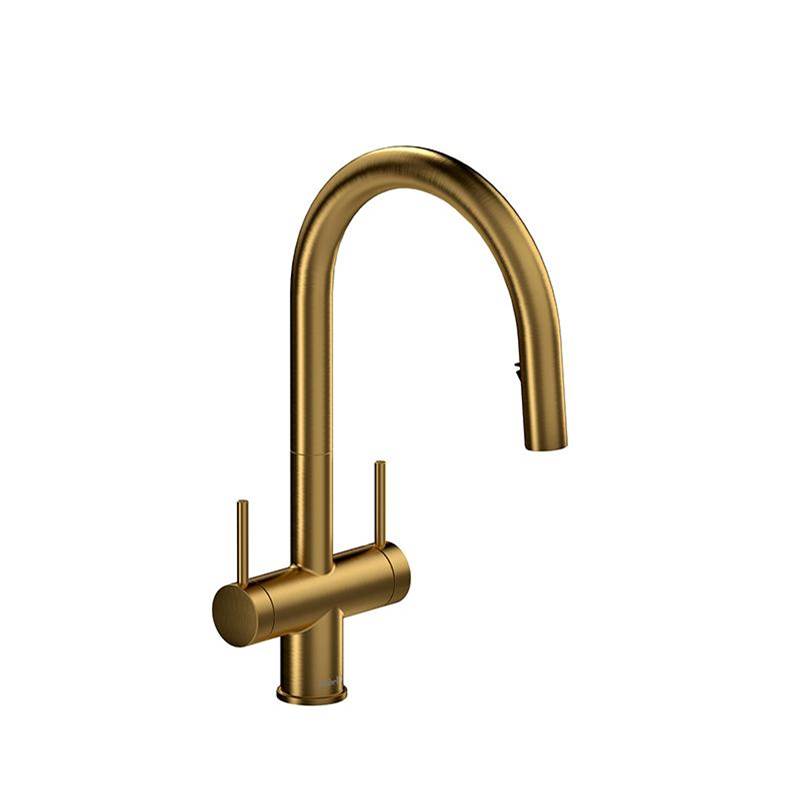 Riobel Azure kitchen faucet 2 handles with spray