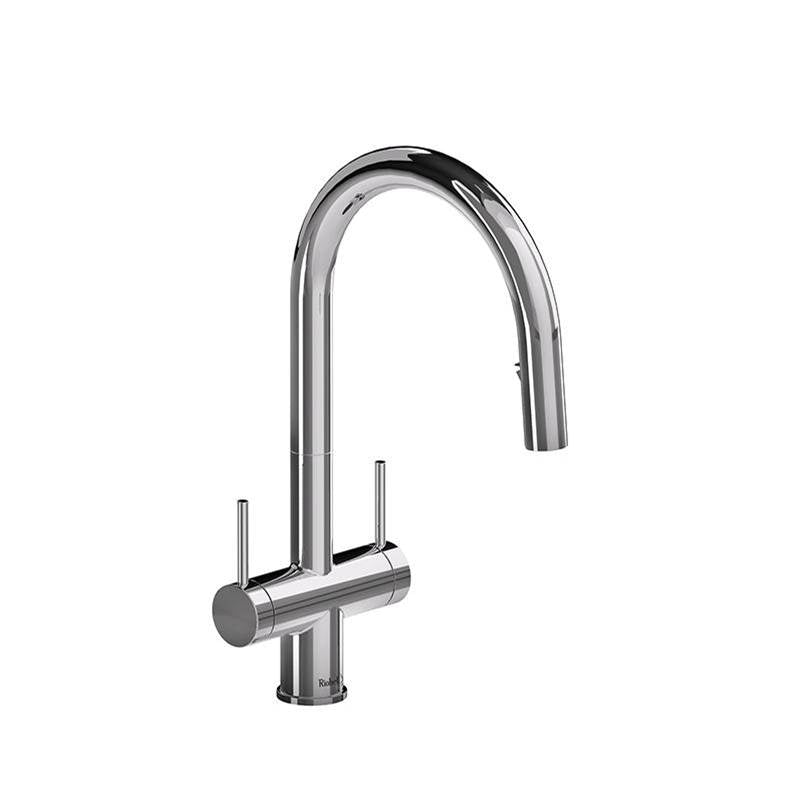 Riobel Azure kitchen faucet 2 handles with spray