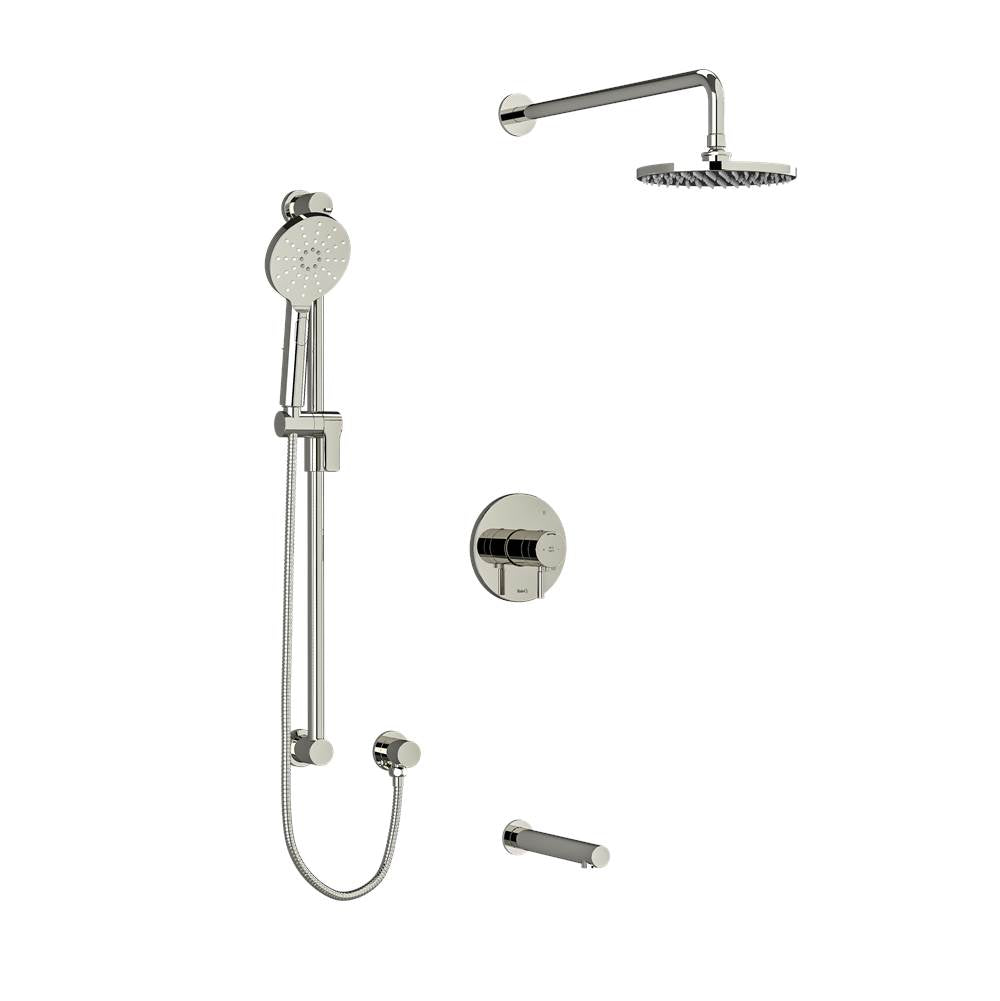 Riobel Type T/P (Thermostatic/Pressure Balance) 1/2'' Coaxial Round 3-way System