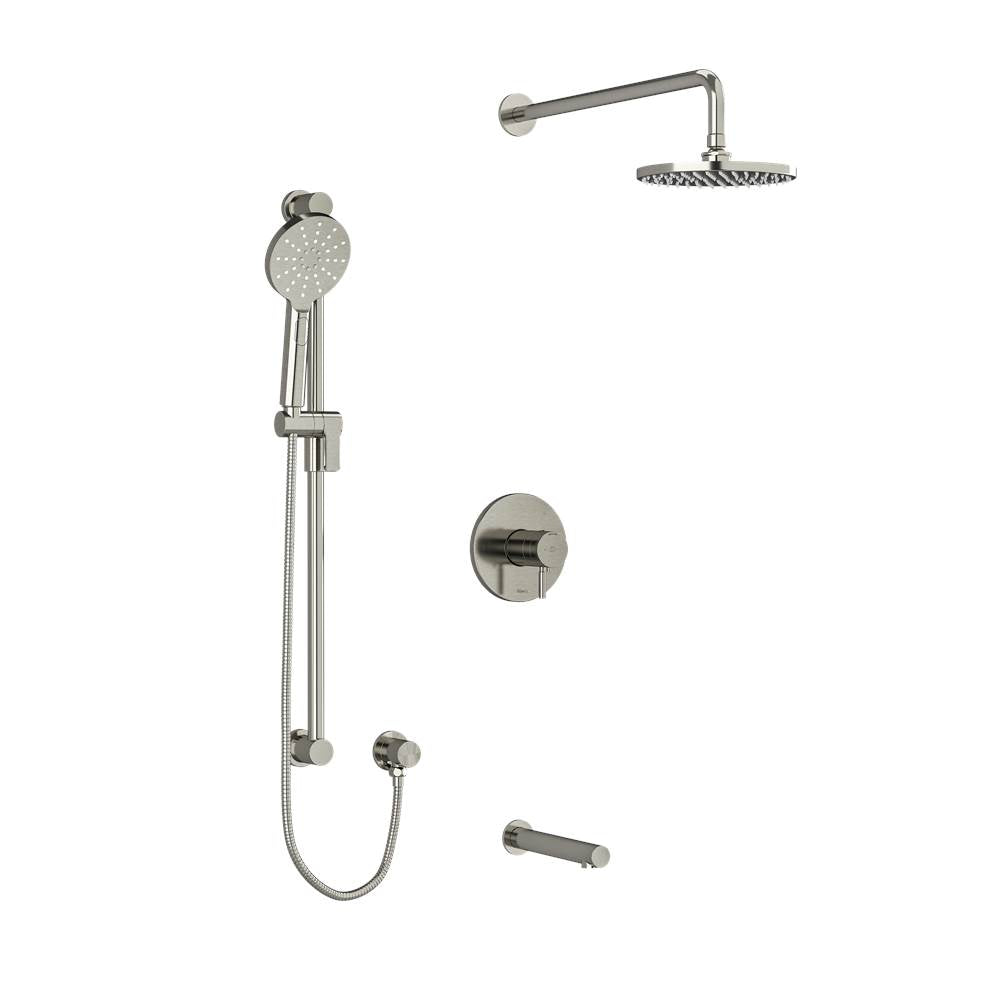 Riobel Type T/P (Thermostatic/Pressure Balance) 1/2'' Coaxial Round 3-way System
