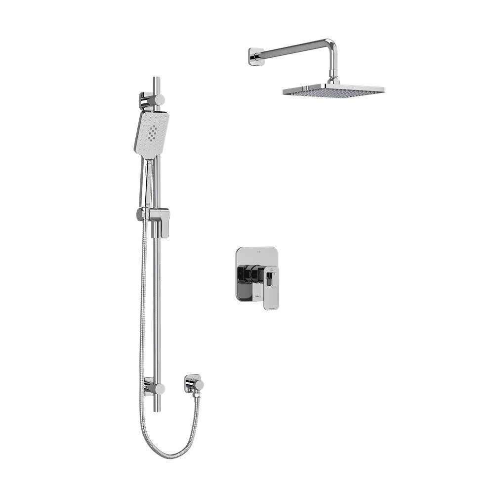 Riobel Equinox Kit 323 Trim Shower System - Chrome / Black / Brushed Nickel