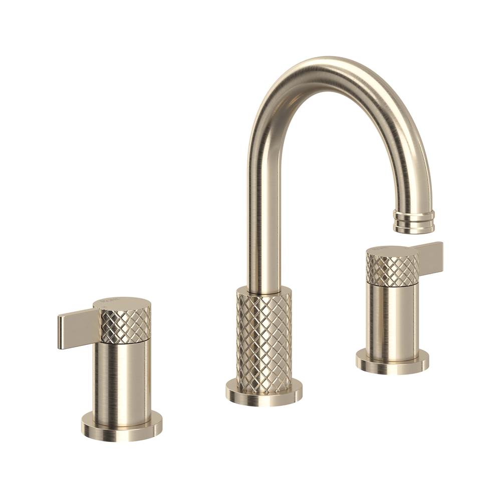 Rohl Tenerife Widespread Lavatory Faucet With C-Spout Polished Nickel Finish