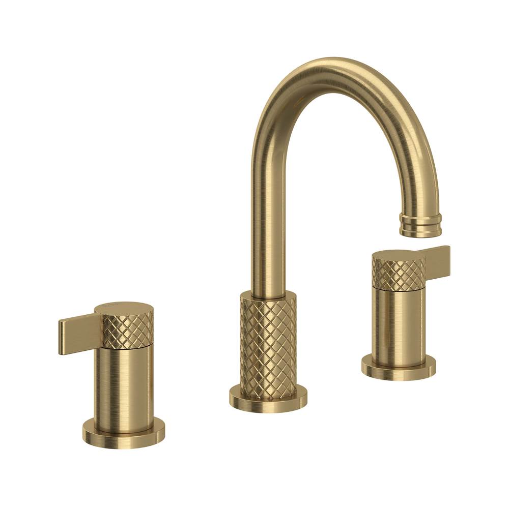 Rohl Tenerife Widespread Lavatory Faucet With C-Spout Polished Nickel Finish