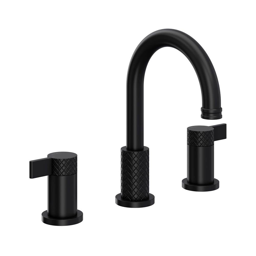 Rohl Tenerife Widespread Lavatory Faucet With C-Spout Polished Nickel Finish