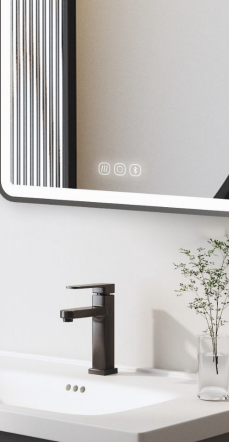 DAWN & DUSK 30" x 34" Bluetooth Front Light Mirror (Touch Switch)