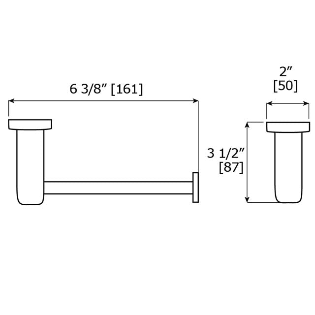 LaLoo Canada Jazz Toilet Paper Holder (right hand)