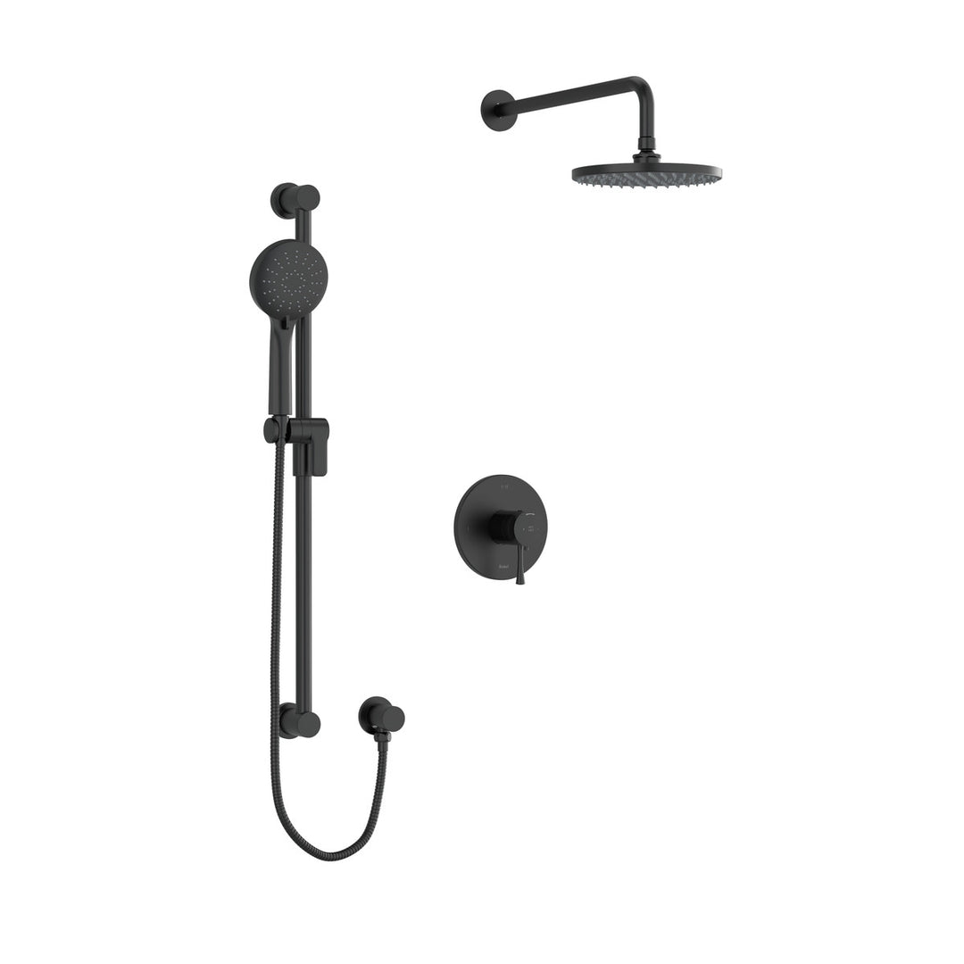 Riobel Edge Type T/P (Thermostatic/pressure Balance) 1/2" Coaxial 2-way System With Hand Shower And Shower Head