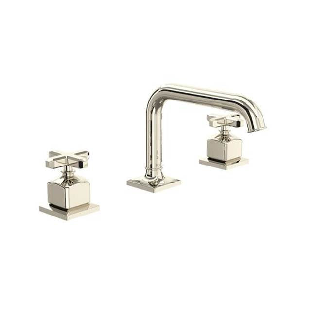 Rohl Apothecary Widespread Lavatory Faucet With U-Spout Antique Gold Finish